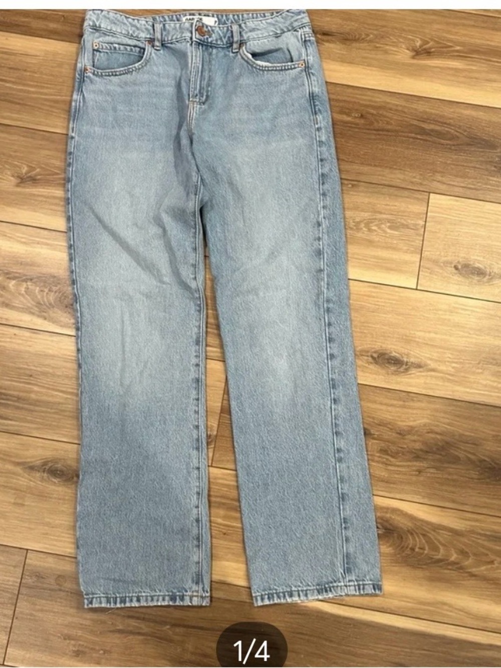 GARAGE Lighter Wash Straight Leg Jeans